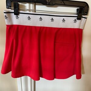 Penguin red tennis skirt size small